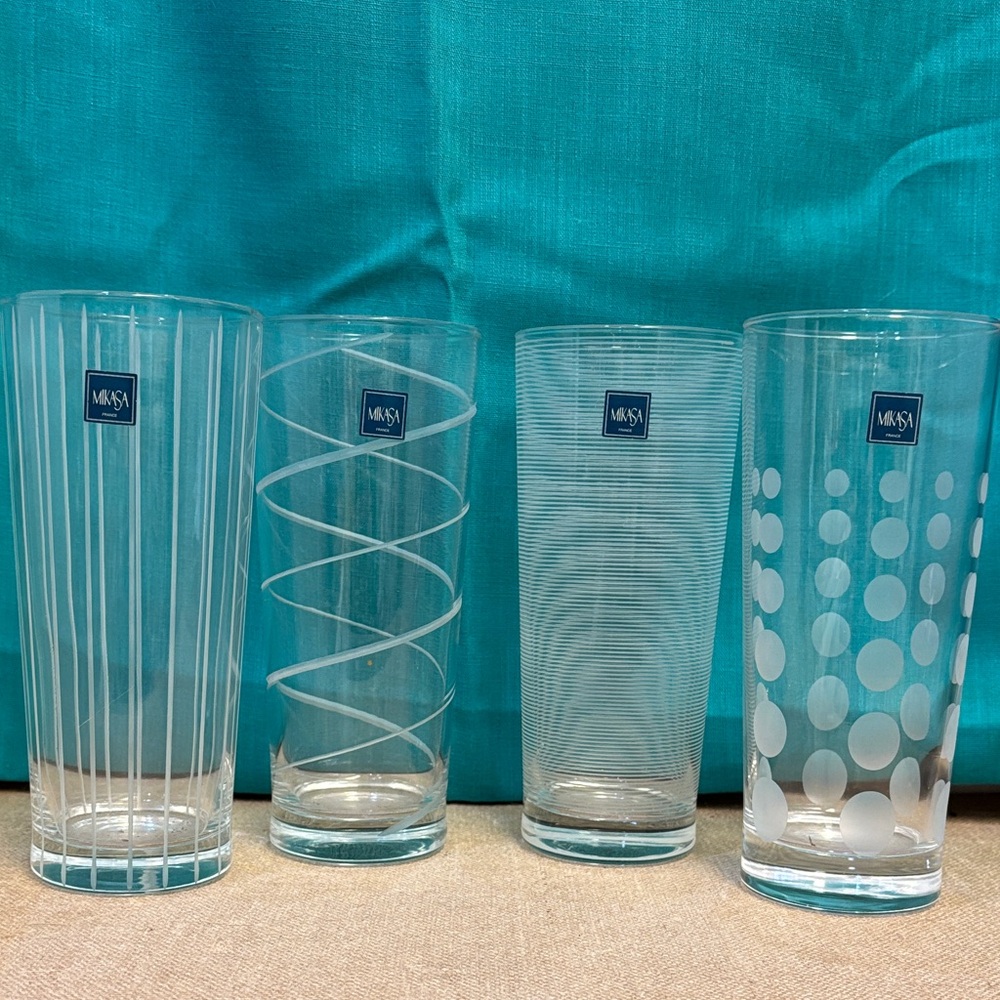 Mikasa “Cheers” Highball Glasses